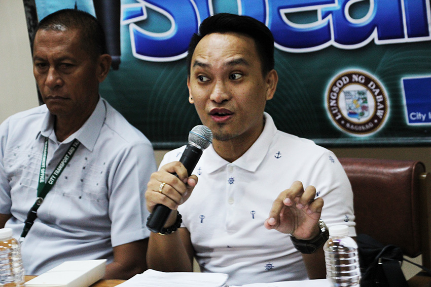 Emmanuel Babao, head of the Pamulak sa Kadayawan, announces that they are still accepting contingents to join the floral float parade, one of the highlights of the Kadayawan Festival on Sunday, August 21. (Paulo C. Rizal/davaotoday.com)