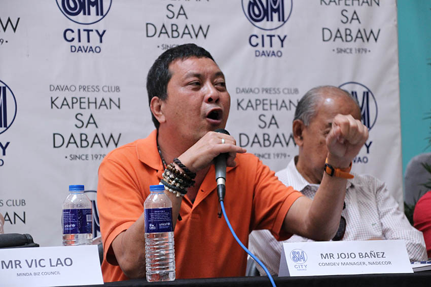 National Development Corporation (NADECOR) Community Development Manager Jojo Bañez laments how the big scale mining companies have become the "whipping boy" of the Department of Environment and Natural Resources, while the "irresponsible" small scale miners have largely been left to their own devices. (Paulo C. Rizal/davaotoday.com)