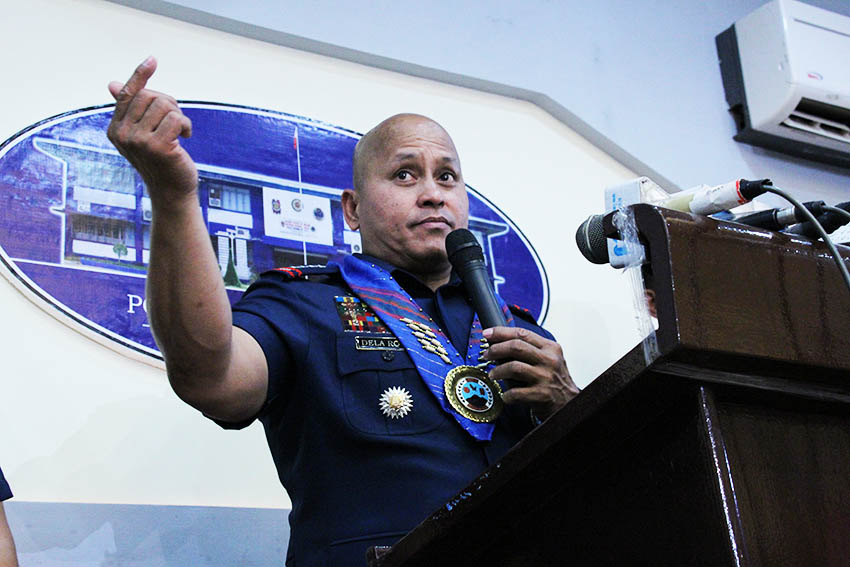 DEATH THREATS. Police Director General Ronald "Bato" M. Dela Rosa says he is not afraid of the threats to his life. Dela Rosa graced the 115th Police Service Anniversary celebration held on Tuesday morning, August 9, 2016 in Camp Quintin Mericido, Buhangin, Davao City. (Paulo C. Rizal/davaotoday.com)