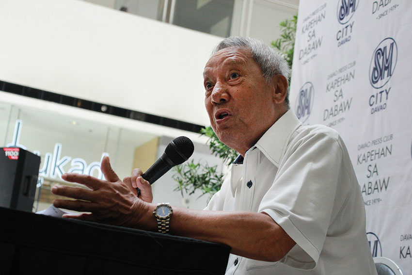 Long-time Federalism advocate Architect Florencio Gavino III says that it will take the national government an approximate amount of P200 billion for the initial implementation of federalism based on studies by experts, and the proposal of the Kilos Pederalismo sa Pagbabago of dividing the country into five federal states. (Paulo C. Rizal/davaotoday.com)