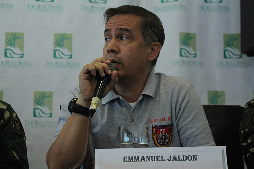 City Risk Reduction Management Office chief Emmanuel Jaldon says the number of prank calls drastically dropped after charge in 911 calls were implemented. (Paulo C. Rizal/davaotoday.com)