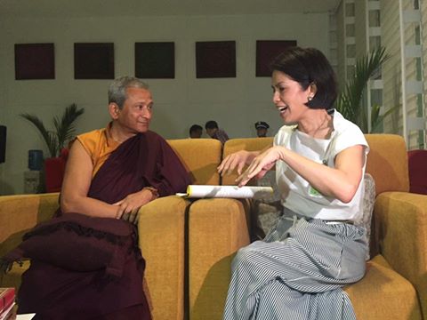 (L) Dr. Saamdu Chetri, Bhutan's Gross National Happiness (GNH) and (R) DENR Secretary Gina Lopez. (Photo from Gina Lopez facebook page)