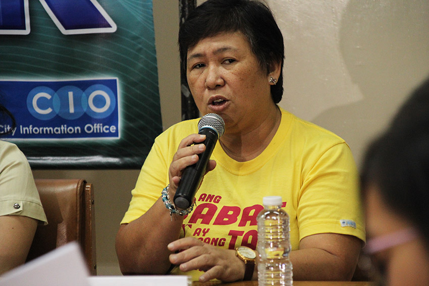 Jeanette Laurel Ampog, executive director Talikala Inc., refutes arguments saying it is impossible to end prostitution. She said prostitution will exist only for as long as society thinks that men are entitled to make women and children sexual objects. (Paulo C. Rizal/davaotoday.com)