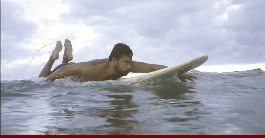 “Apocalypse Child” is a drama starring award-winning actor Sid Lucero as Ford, a surfing instructor in Baler, who has been told all his whole life that he is the son of American director Francis Ford Coppola. (Photo from Gay Domingo)