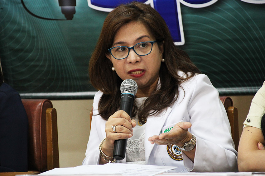 Dr. Jordana Ramiterre, medical officer of the Reproductive Health and Wellness Center of the City Health Office reminds the ABCDE of HIV/AIDS prevention during the I-speak media conference in Davao City Thursday, October 6. She said to easily remember ways in preventing AIDS, one should think of A for abstinence, B for be faithful to partners, C for careful sex, D for don't do drugs, and E for education. (Paulo C. Rizal/davaotoday.com)