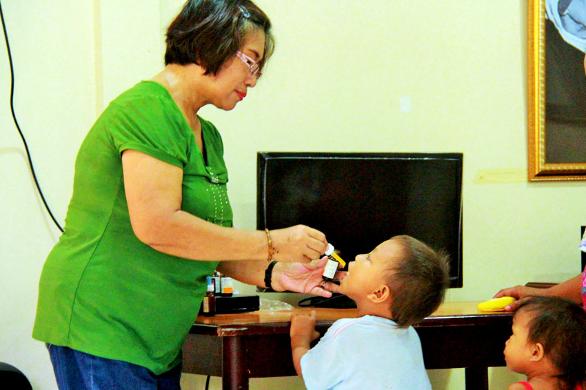  Aside from well-nourished food, the children are given vitamins at the Archbishop Nutrition Council Center to supplement their needs. (Maricar Emata/davaotoday.com)