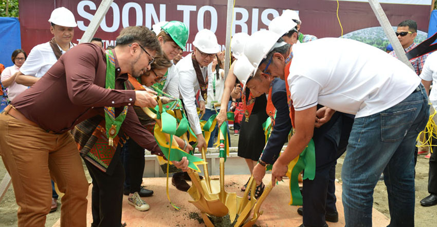 Davao City Mayor Sara Duterte spearheads the groundbreaking ceremony for the new drug rehabilitation facility on Tuesday, Dec. 6. The 200-million facility will be built and funded by Pagcor and Resorts World Philippines Cultural Heritage Foundation. (City Information Office) 