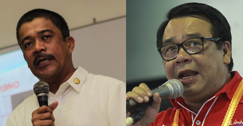 Bayan Muna Partylist Rep. Carlos Isagani Zarate and former Rep. Neri Colmenares, also from Bayan Muna Partylist (davaotoday.com file photo) 