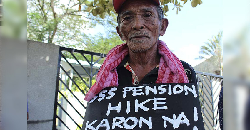 Cecilio Carog, 72 years old, narrates his life as SSS pensioner way back in 2004 Cecilio was receiving P1,200 until 2013. After nine years, the pension increased by P200. (Medel V. Hernani/davaotoday.com file photo)