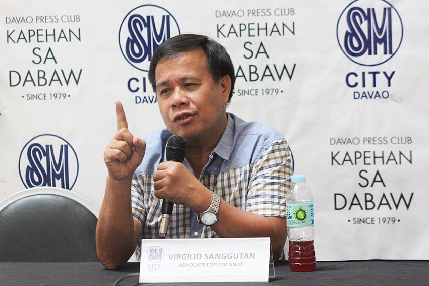 Virgilio Sangutan, president of the Davao Inventors Association says that a South Korean company is eyeing to source four to six tons of virgin coconut oil from local producers in Davao region. South Korea is among the world's leading manufacturer of beauty products. (Christine Megriño/davaotoday.com)