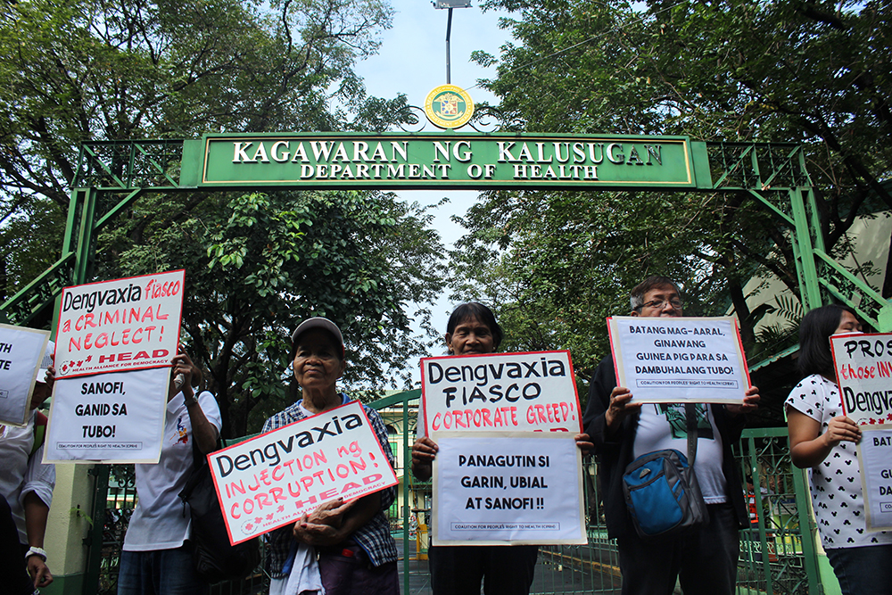 dengvaxia protest