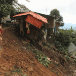 the face of Sitio Diat 1 Pantukan after the landslide