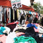 SECONDHAND. Ukay-ukay stalls -- where used clothes and other materials are sold at cheaper prices compared to new and signature ones -- abound in Davao City’s downtown area. Many cash-strapped locals patronize ukay-ukay. (davaotoday.com photo by Medel V. Hernani)