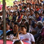 COMING TOGETHER. More or less 8,000 members of the Davao del Norte Electric Cooperative (DANECO) attended their second special assembly held last Sunday in Tagum City. Among the guest speakers on the occasion was Bayan Muna Partylist Representative Teddy Casino. (davaotoday.com photo by Alex D. Lopez)