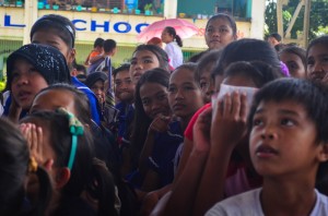 Children of village Sta. Catalina undergoing psycho-social counseling. (davaotoday.com photo by Ace R. Morandante)