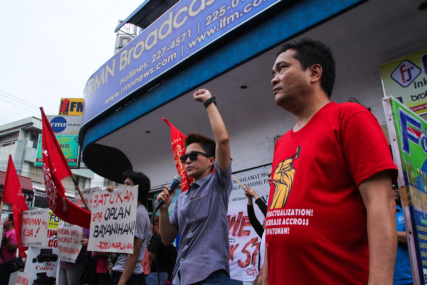 Radio station workers in Davao City go on strike