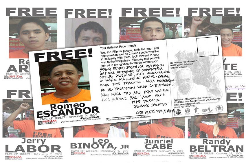 LOOK: Messages of political prisoners in Davao Region for Pope Francis