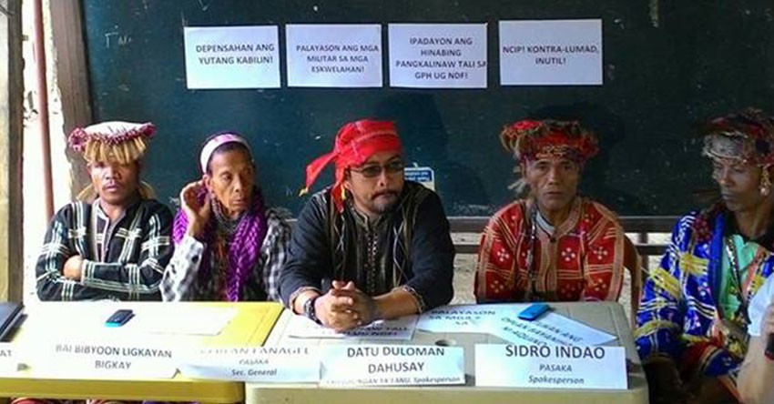 Davao del Norte Lumads cancel  plan to return home as paramilitary attacks renew