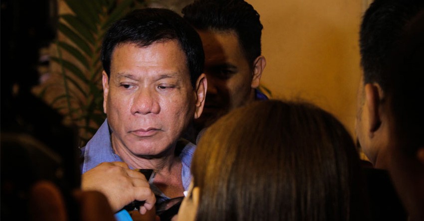 Duterte says his family does not want him to run