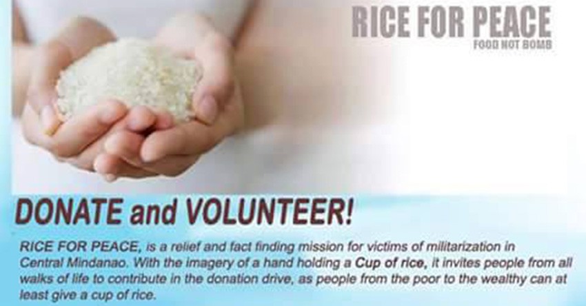 Group launch “rice for peace” campaign for Moro evacuees