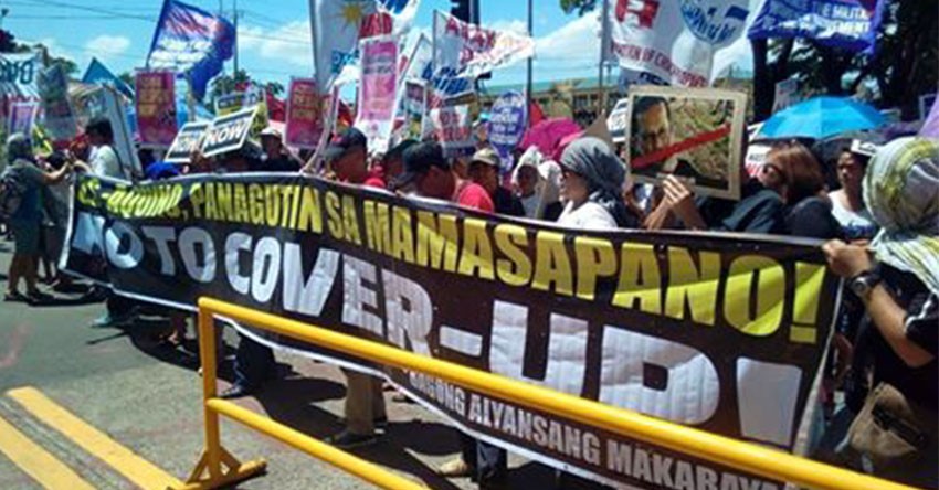 Protest to welcome resumption of Congress hearing on Mamasapano