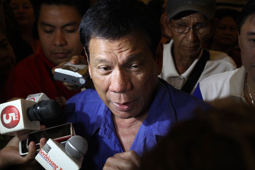 Duterte orders stricter security checks in all vehicles entering Davao City