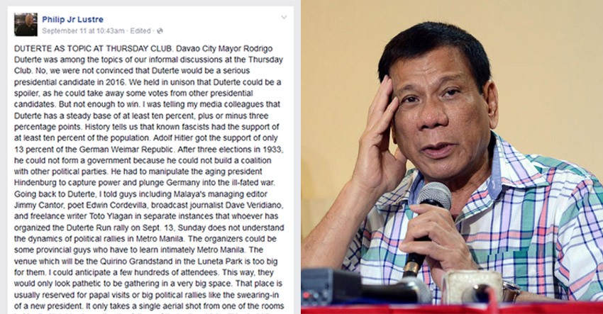 Duterte: My throat is ok