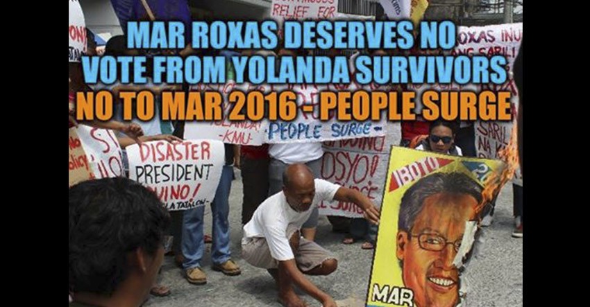 Yolanda survivors: Mar Roxas deserves no vote from us