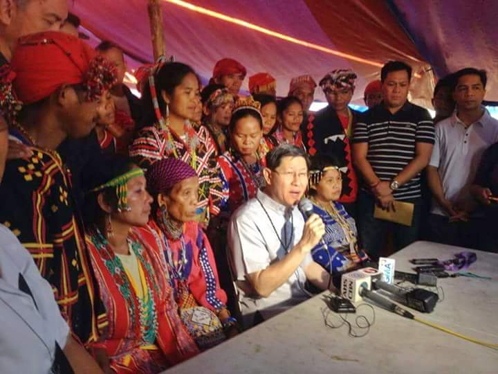 Tagle: Pull out military troops in Lumad communities