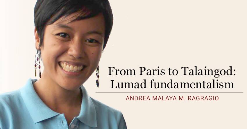 From Paris to Talaingod:  Lumad fundamentalism