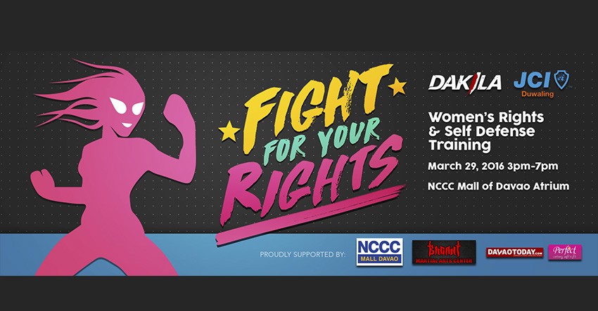 Free self defense seminar for Davaoeñas set on Mar. 29