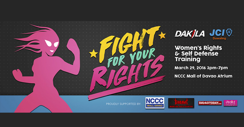 You are currently viewing Free self defense seminar for Davaoeñas set on Mar. 29