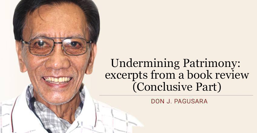 Undermining Patrimony: excerpts from a book review  (Conclusive Part)