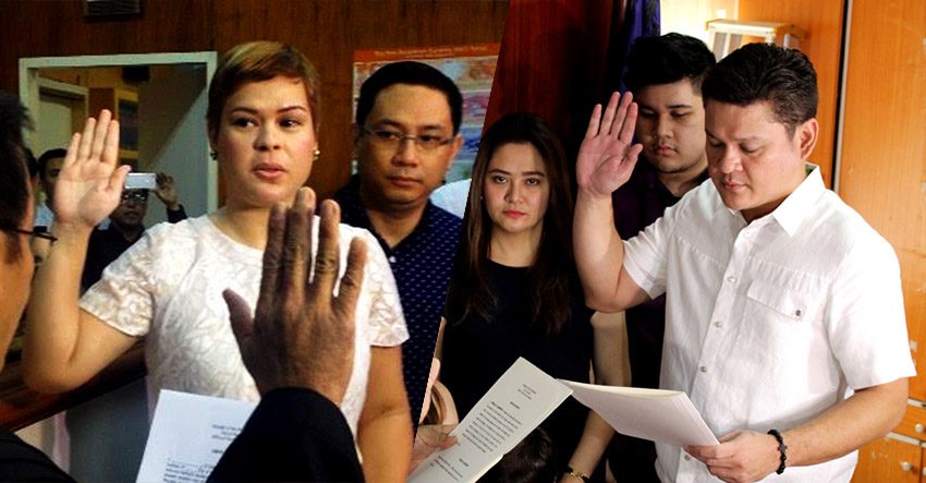 Duterte siblings take oath as Davao’s top local execs