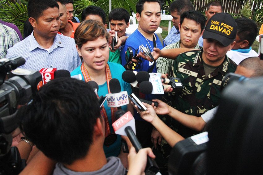 Sara to new Task Force Davao chief: no bombing for 9 months