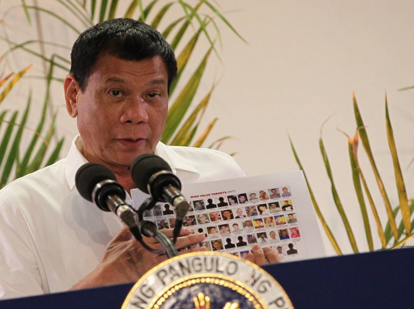 Duterte to HRW, Catholic church: Killings will go on until last drug addict is dead