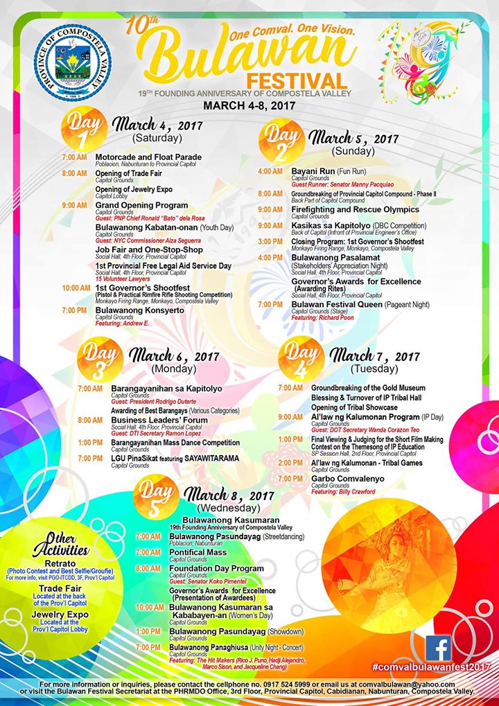 You are currently viewing Comval to celebrate 10th Bulawan Festival