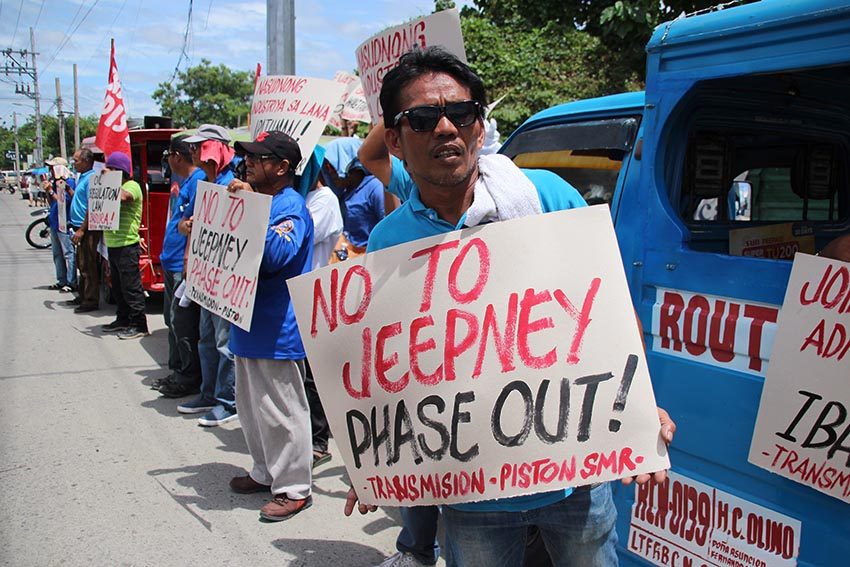 Davao PUJ drivers protest modernization plan, fear massive loss of livelihood