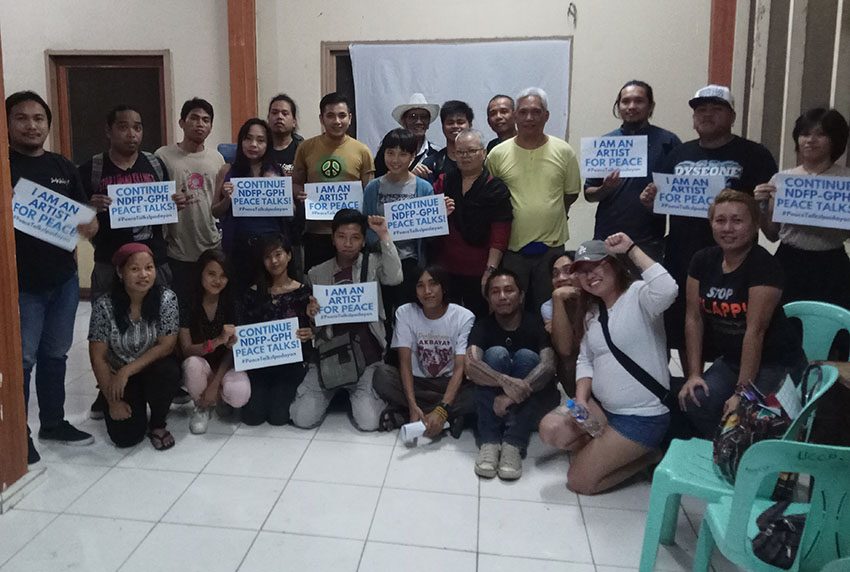 Davao artists unite for peace, urge gov’t to resume talks with Reds