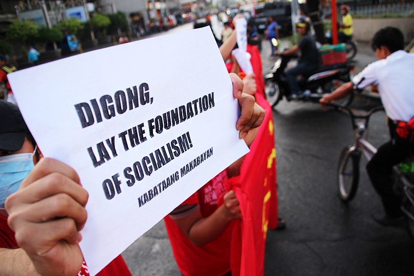 NPA at 48: Red youth groups hold lighting rally in Davao
