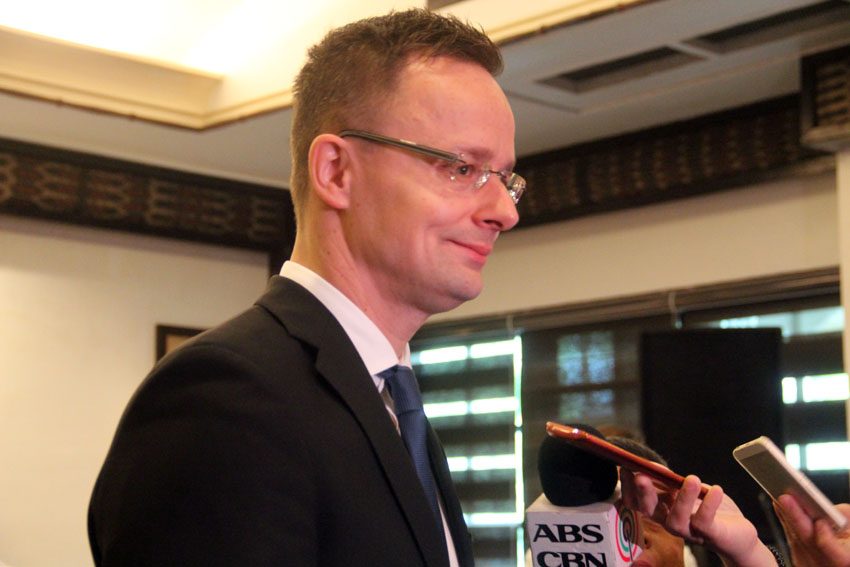 Hungarian Foreign Minister Szijjarto: We won’t meddle on PHL’s domestic issues​