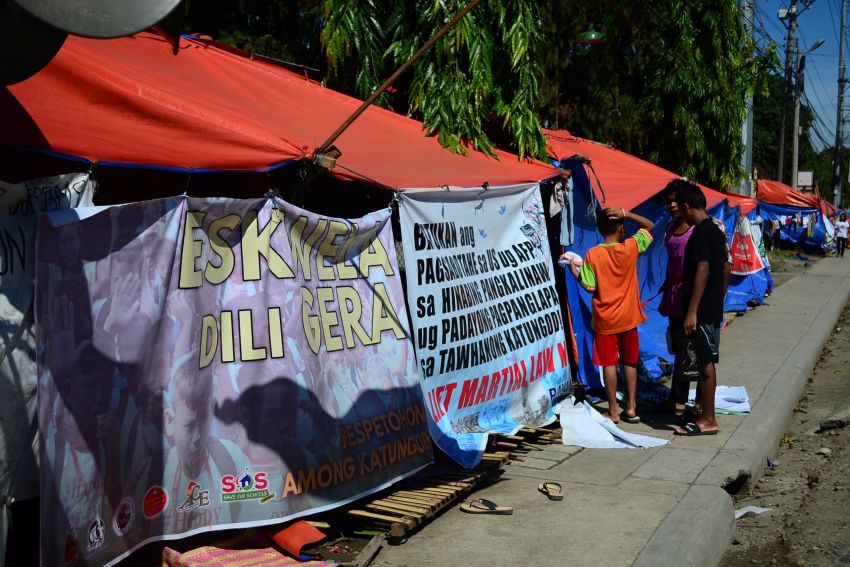 Lumad student cries sexual molestation by suspected intel operative in protest camp