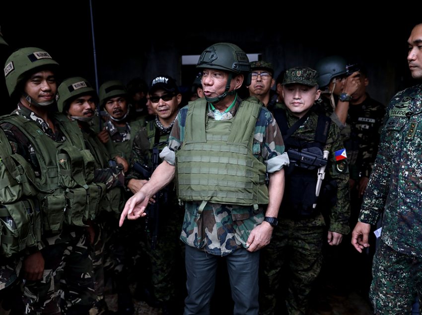 Duterte wants forces to train on ‘urban terrorism’ combat