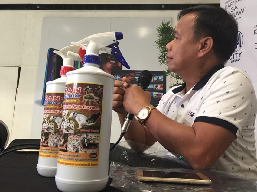 Davao firm develops product that removes odor in animal waste