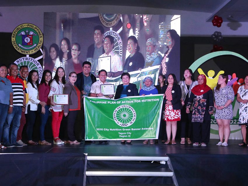 Tagum receives P1M for winning nutrition program contest