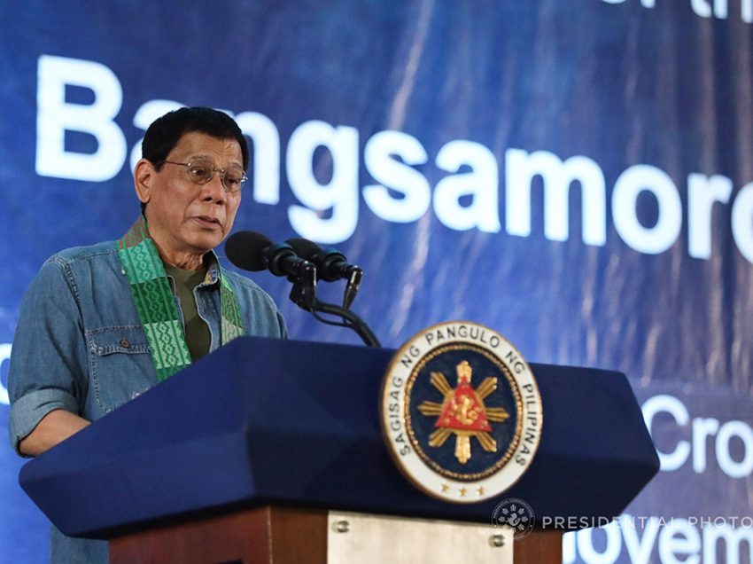 Duterte to ask Congress for special session on BBL