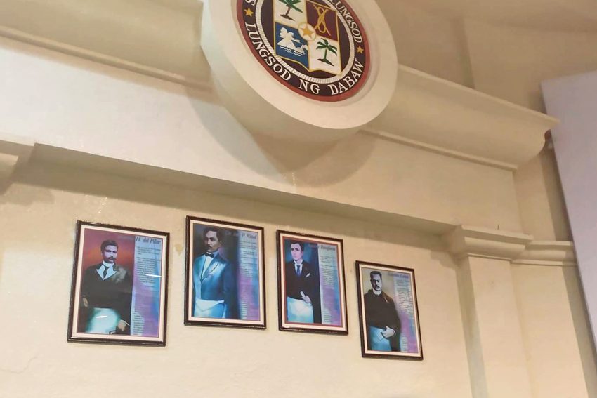 4 PH national heroes replace Duterte family photos inside Davao City Council