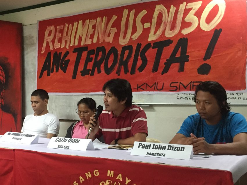 Labor unions to take legal action against AFP threats