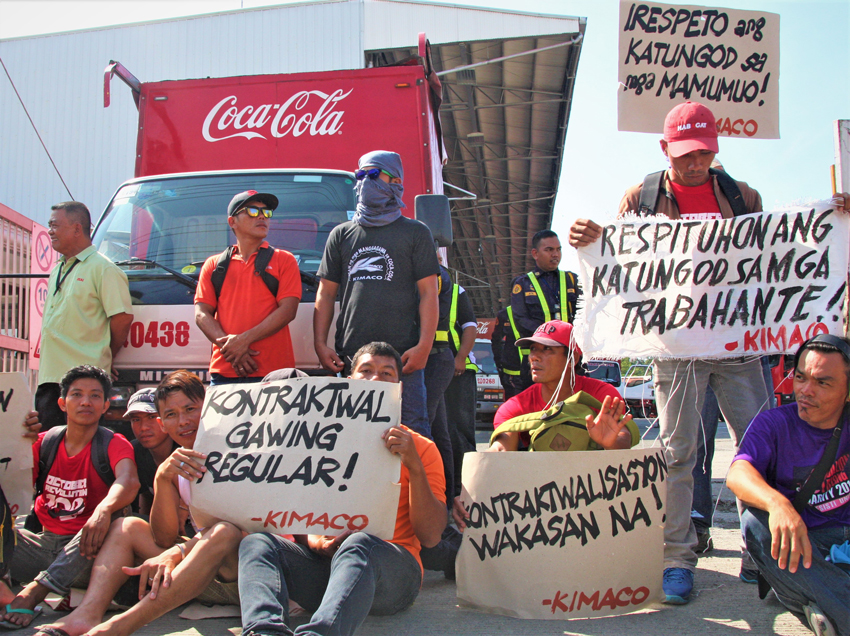 10 Coca-Cola workers face charges after a protest in Davao City