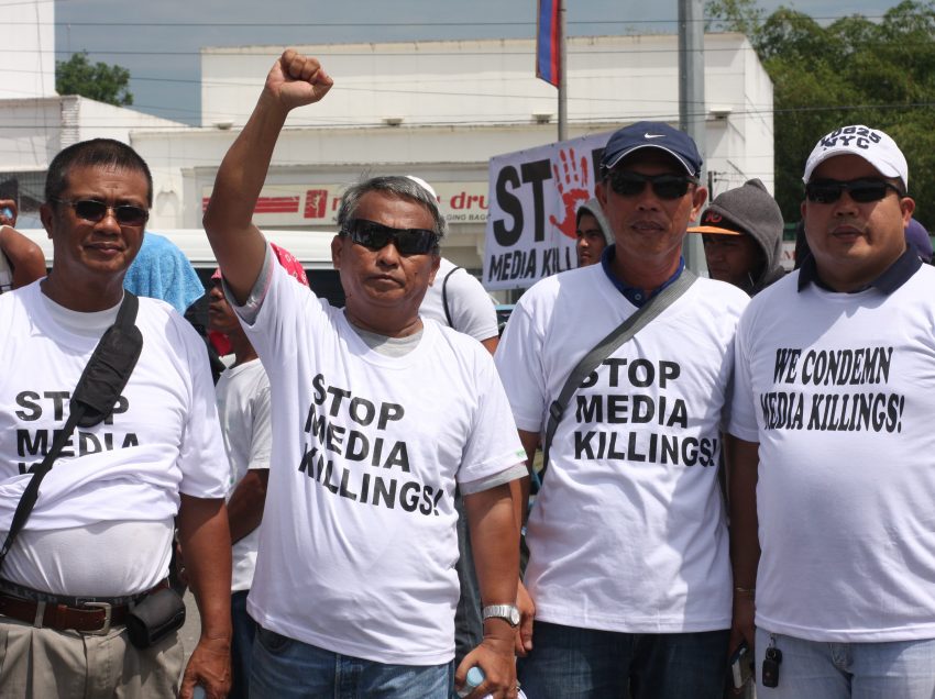 Protest rally vs slain Panabo journalist held